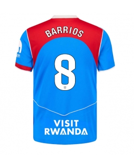 Atletico Madrid Pablo Barrios #8 Maglia Gara Terza Repliche 2025-26 Maniche Corte